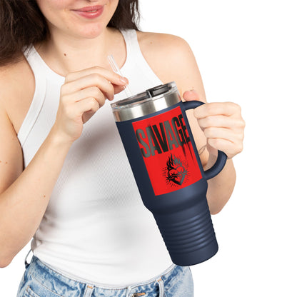 Swig Mega Mug 40oz Wild at Heart | Insulated Stainless Steel Tumbler with Handle & Straw | Keeps Drinks Cold 24+ hrs / Hot 9 hrs